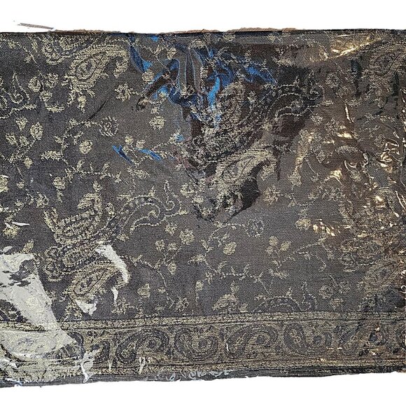 Pashmina Silk Scarf - New in packaging. Dark Brown/Black  / Inventory Reduction - Picture 2 of 2